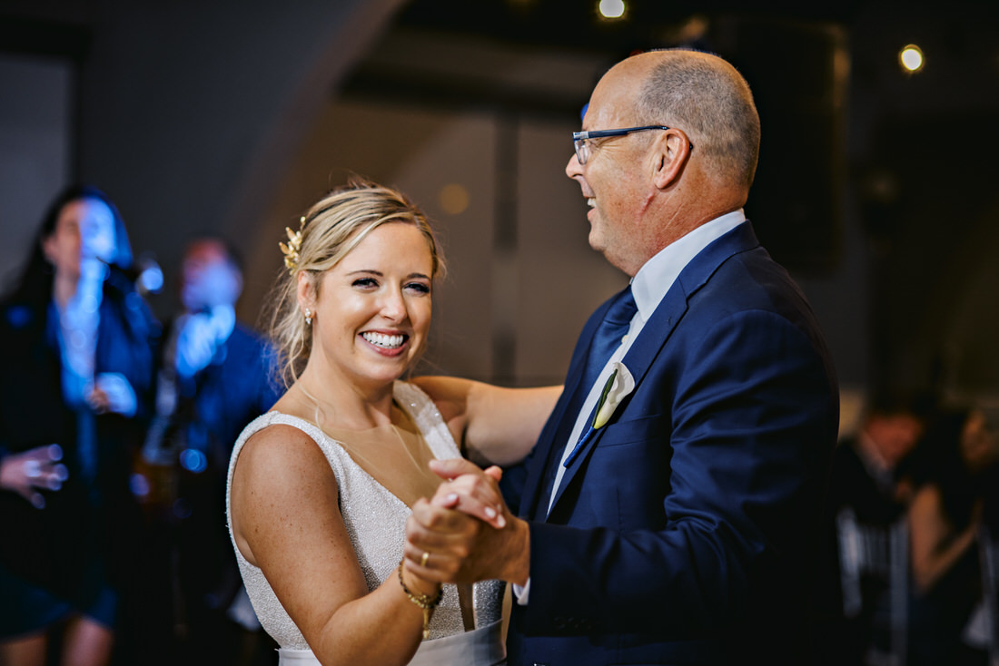 Bride and her father dancing