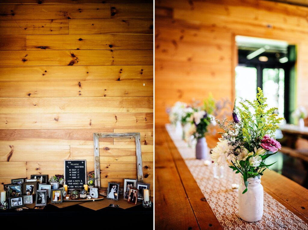 Decor and details for Sturbridge, MA wedding 