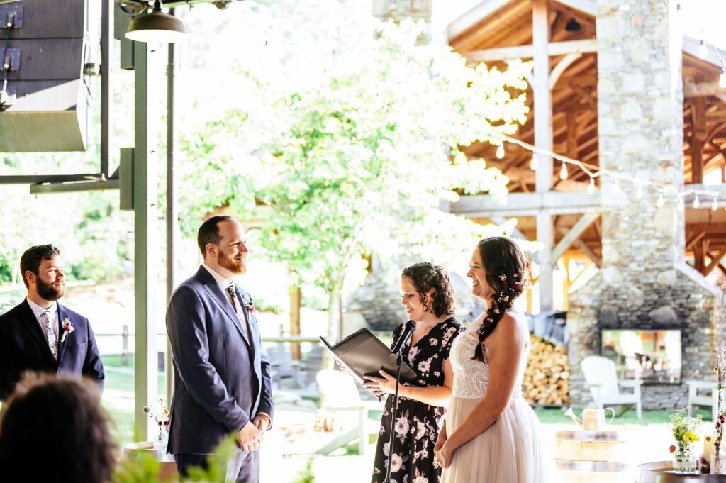 Tree House Brewing Co. Wedding ceremony