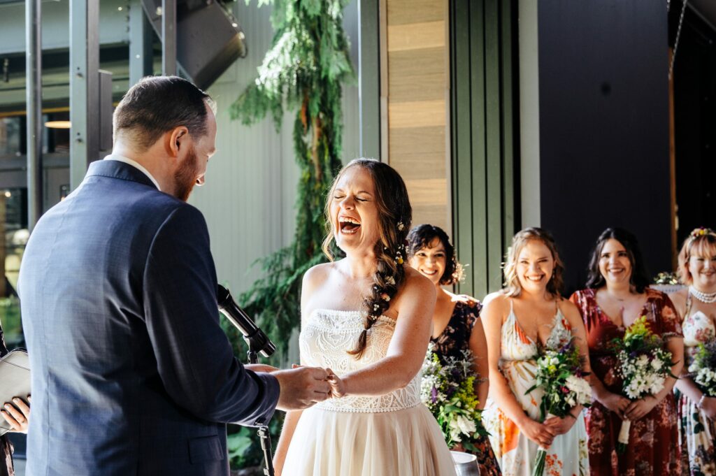 Tree House Brewing Co. Wedding ceremony