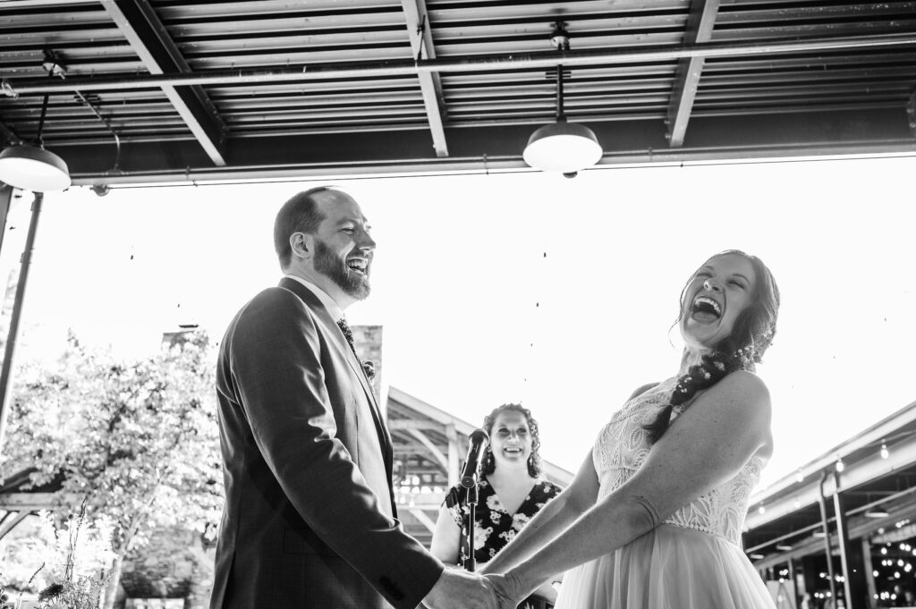 Tree House Brewing Co. Wedding ceremony