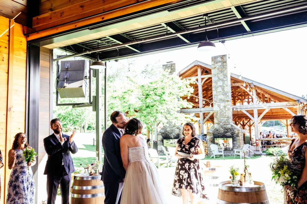 Tree House Brewing Co. Wedding ceremony