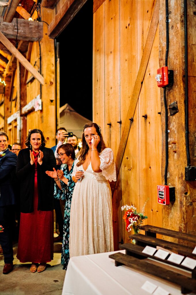 Groom plays during reception with his band