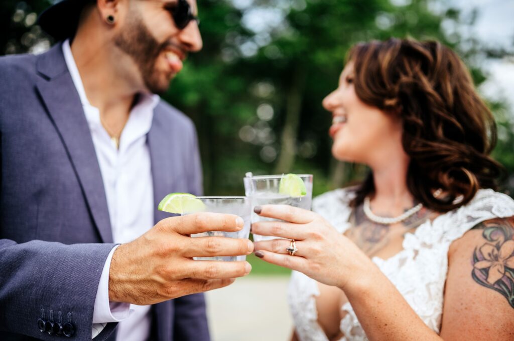 Wedding at Point Breeze on Website Lake