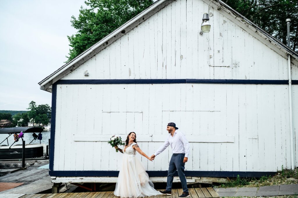 Wedding at Point Breeze on Website Lake