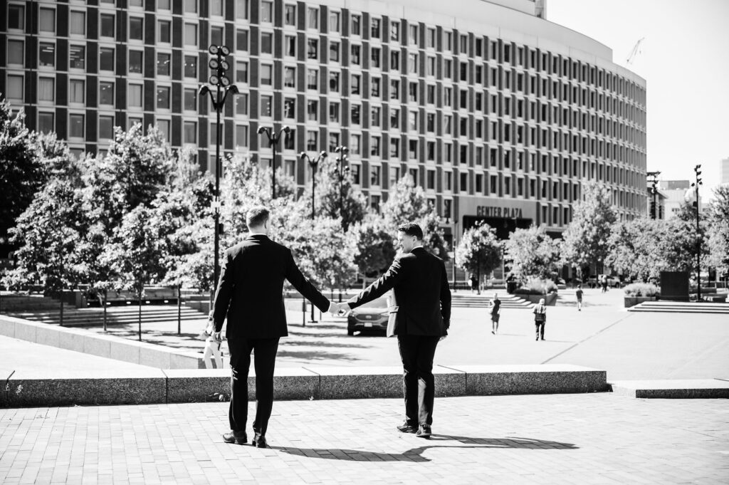 Boston wedding photography in Government Center