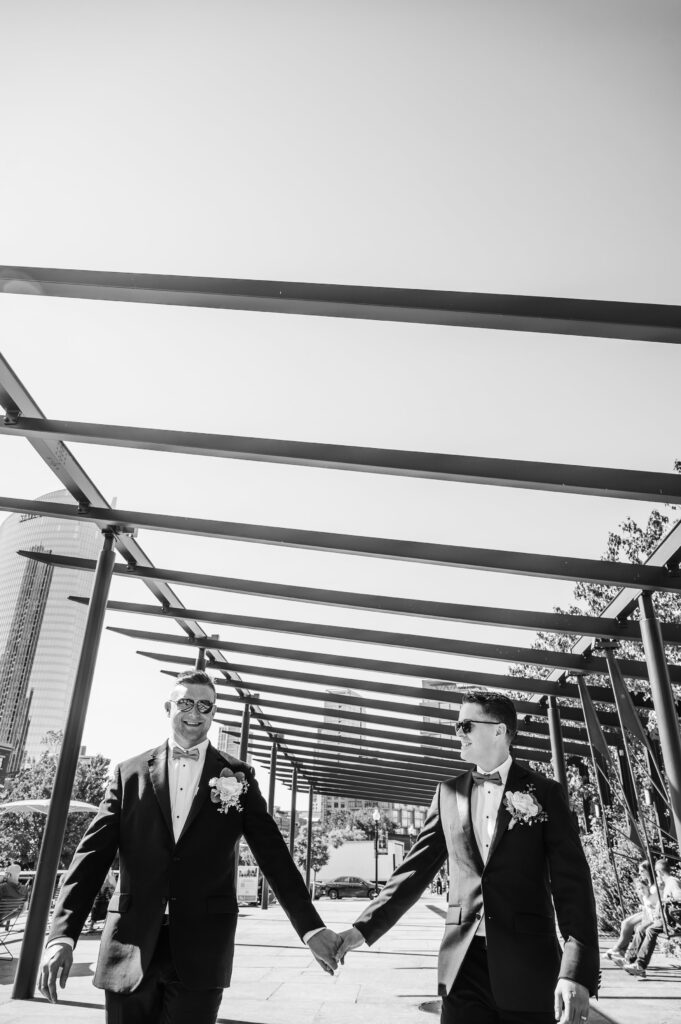 Boston wedding photography with two grooms 