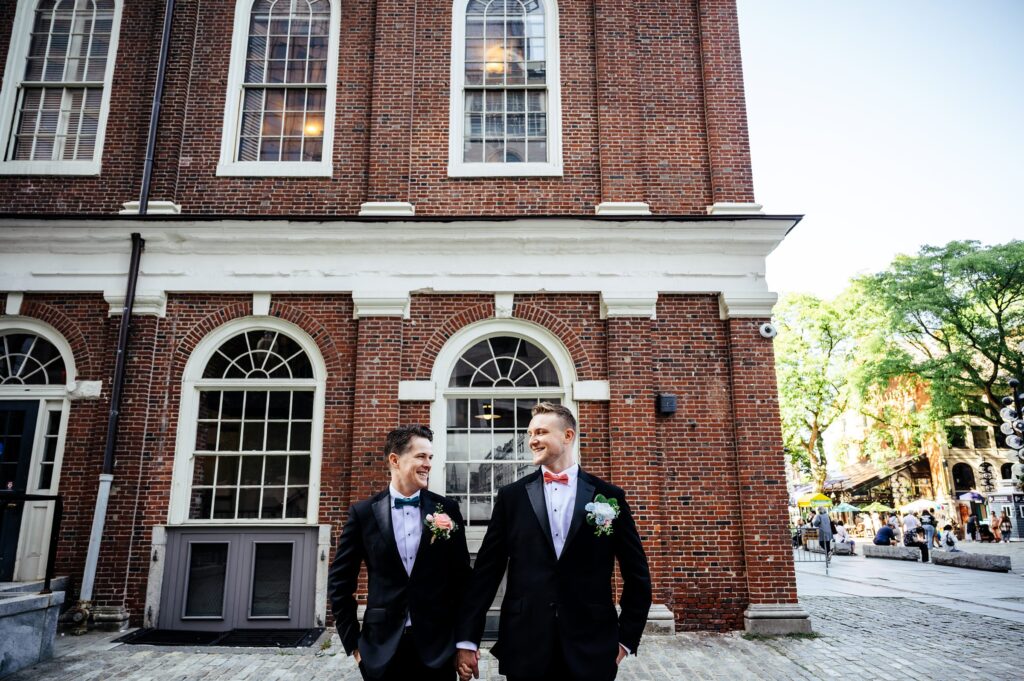 Boston wedding photography with two grooms 