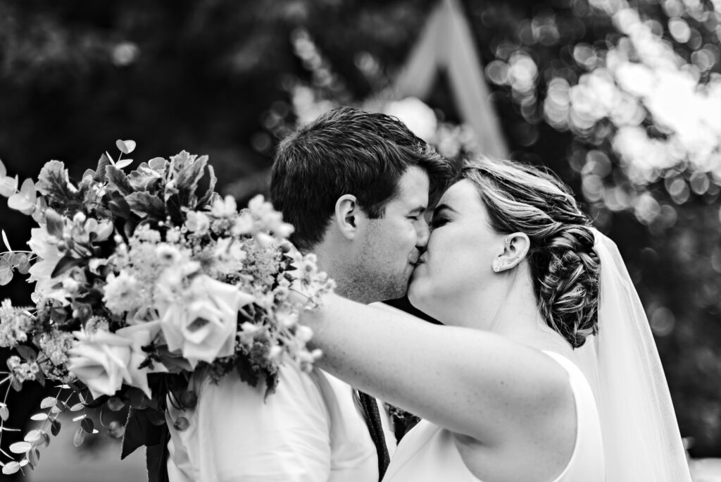 Backyard rainy wedding 