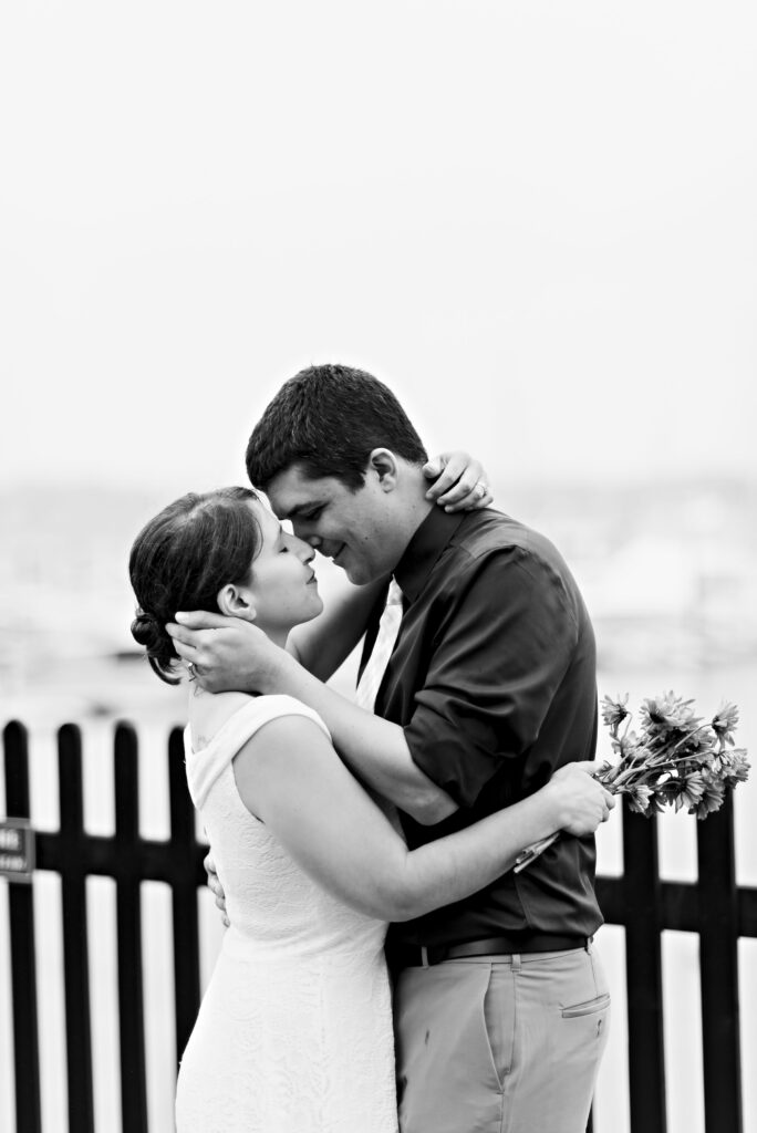 Elopement at the House of Seven Gables in the rain