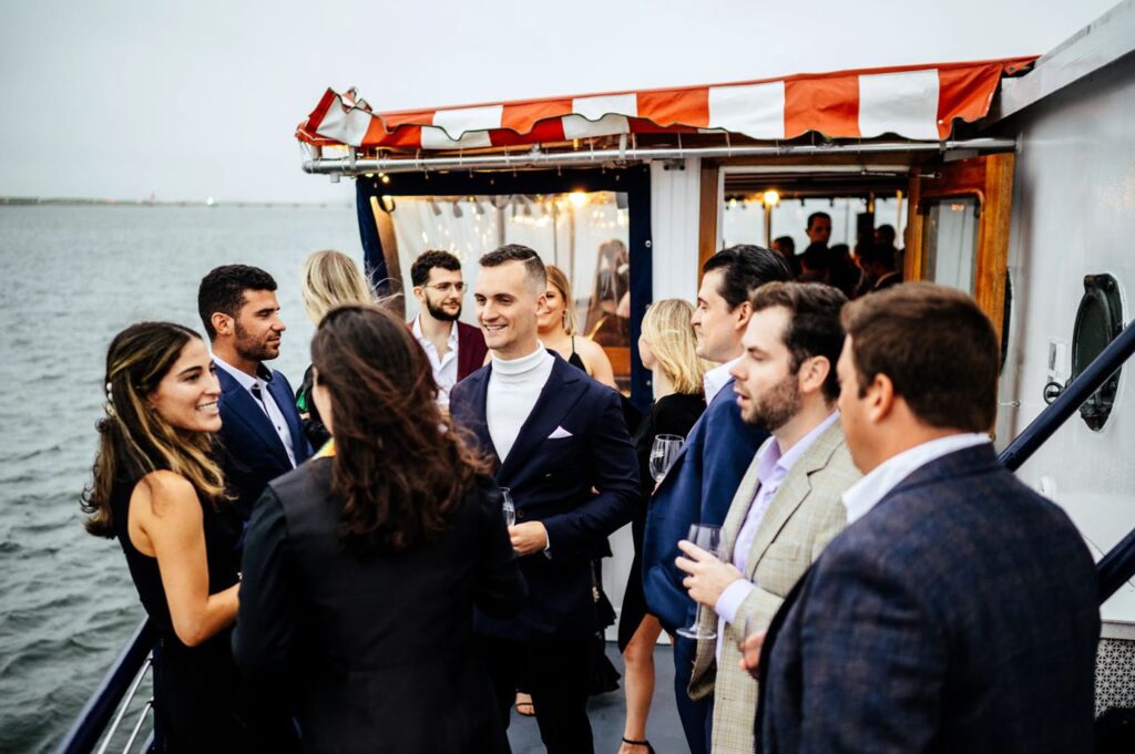 Guests on the Lexington with the Charles River Boat Company