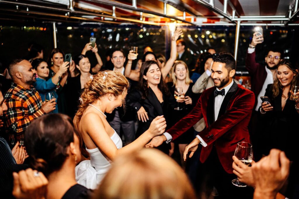 Guests on the Lexington with the Charles River Boat Company