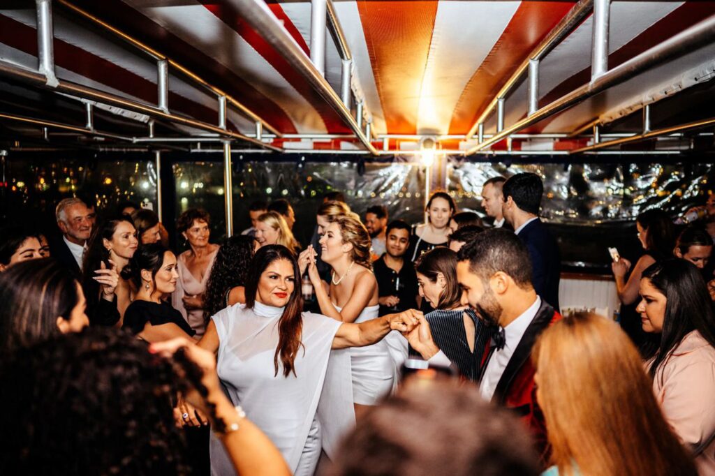 Guests on the Lexington with the Charles River Boat Company