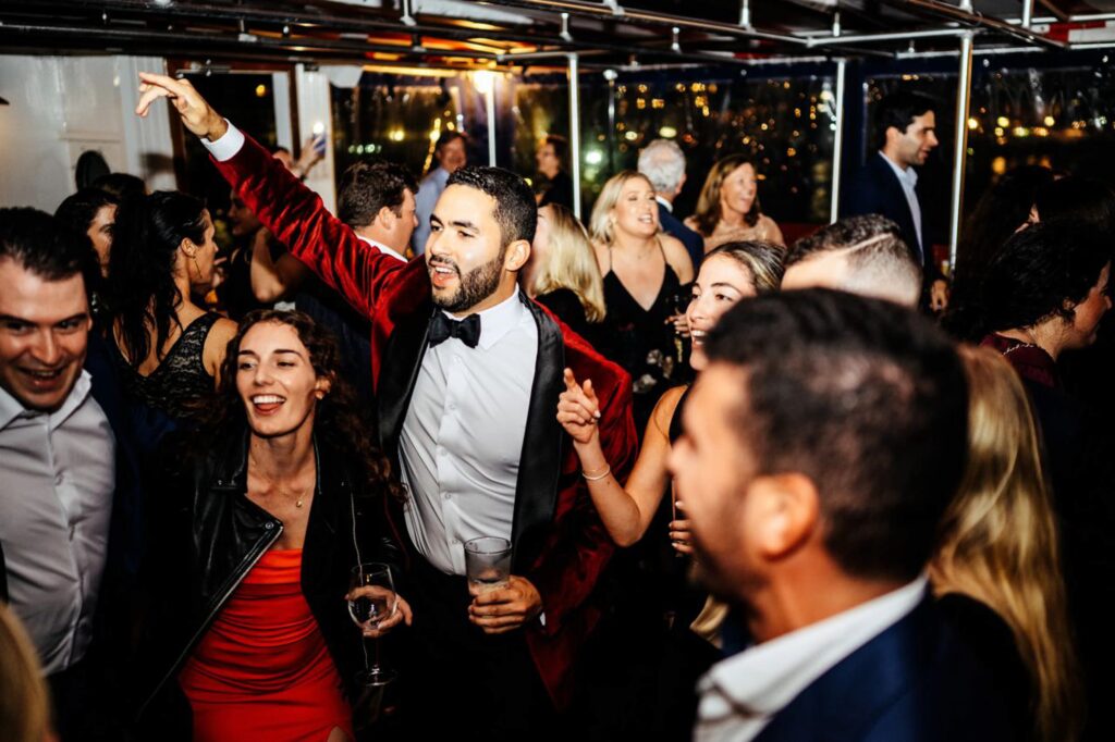 Guests on the Lexington with the Charles River Boat Company