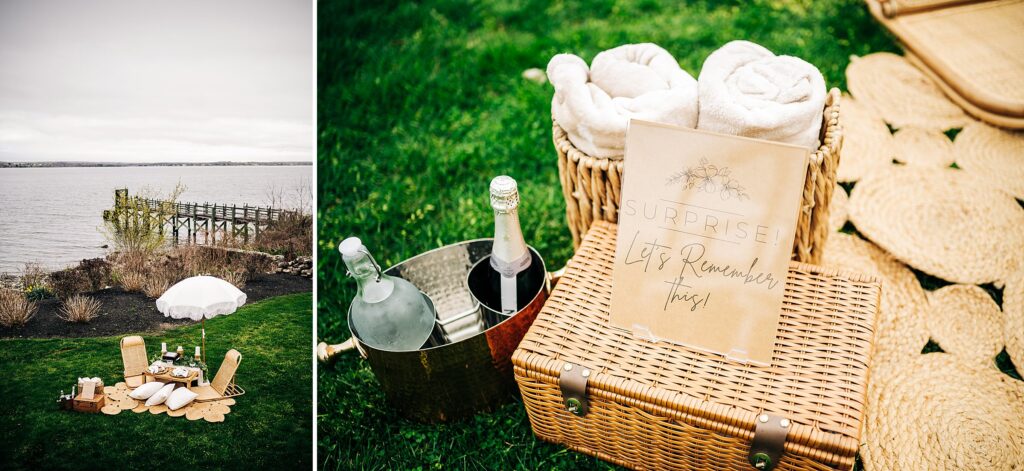 Surprise Proposal Photography Picnic Set Up 