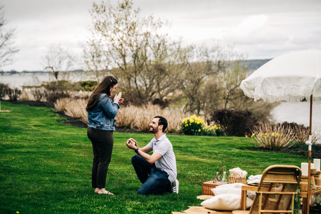 Surprise proposal photographer in Massachusetts 