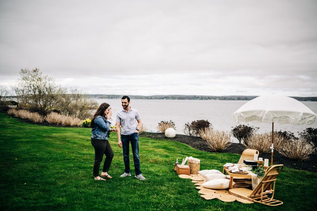 Surprise proposal photographer in Massachusetts 