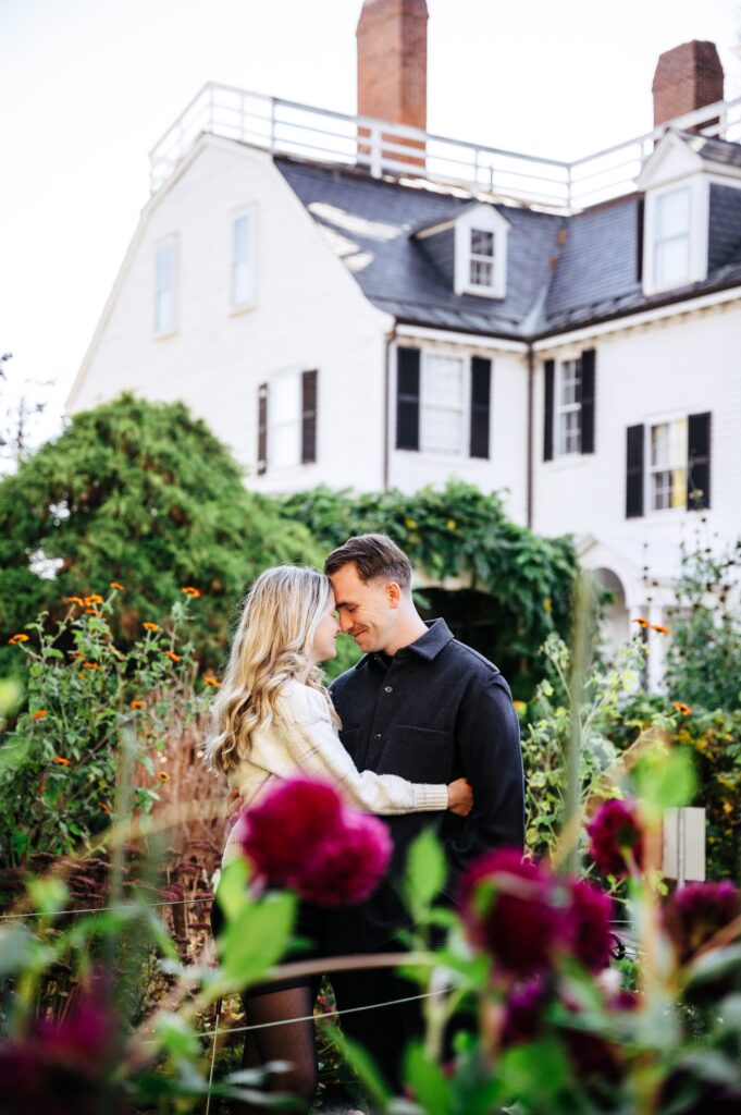 Salem, MA Engagement Photos in the fall 