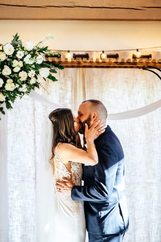 Ceremony at The Barn at Wight Farm in the Alpheas Room