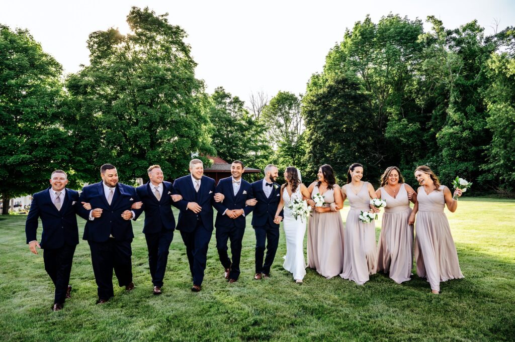 Central MA wedding photographer wedding party portraits 