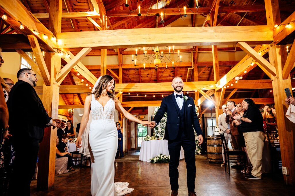 Reception at The Barn at Wight Farm, a barn venue in Central MA