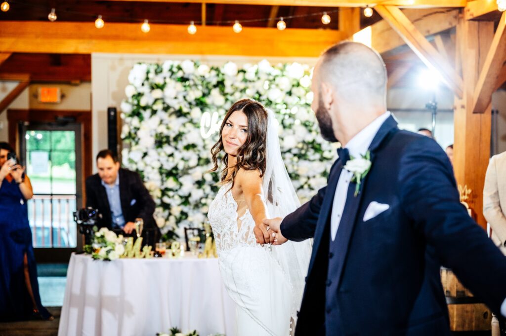 Reception at The Barn at Wight Farm, a barn venue in Central MA