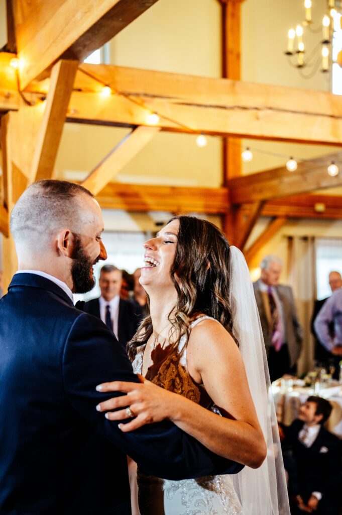 Reception at The Barn at Wight Farm, a barn venue in Central MA