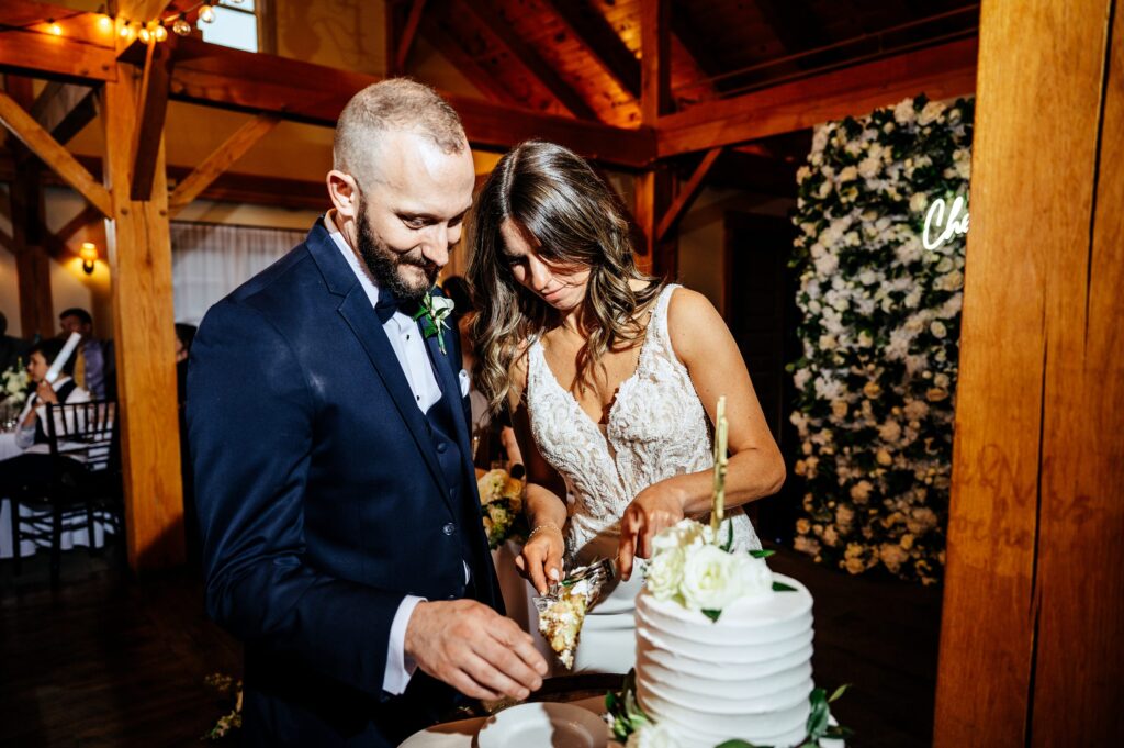 Reception at The Barn at Wight Farm, a barn venue in Central MA