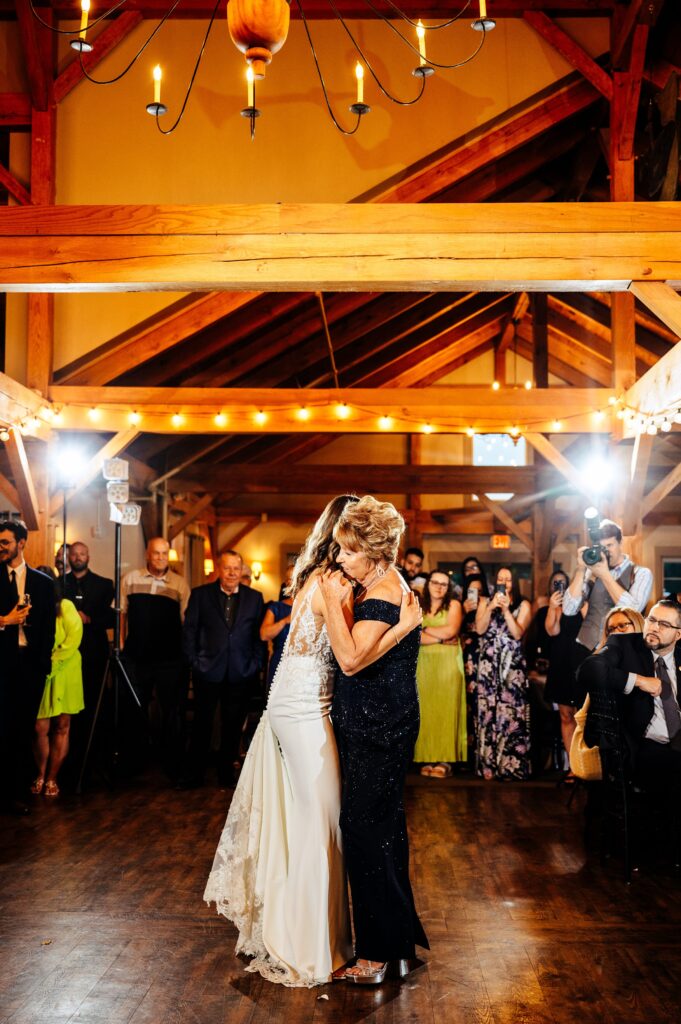 Reception at The Barn at Wight Farm, a barn venue in Central MA