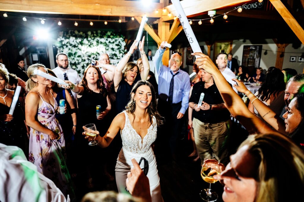 Reception at The Barn at Wight Farm, a barn venue in Central MA