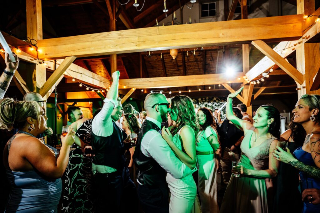 Reception at The Barn at Wight Farm, a barn venue in Central MA